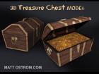 3D Treasure Chest Model OBJ