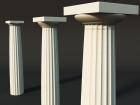 Three Classic Doric Columns