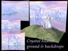 Crystal islands - ground, crystal & 3 backdrops