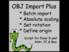 OBJ Import Plus