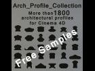 1800 Spline Profiles for C4D (Free Sample)