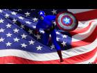 Captain America & American Flag