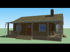 Cottage w/ 3/4-Surround Porch - OBJ Format