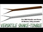 Poseable Snake-Tongue for Poser/DAZ