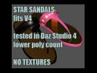 V4 Star Sandals OBJ File