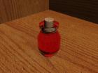 Glass bottle with cork and liquid for 3ds max