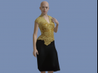 Golden Lace Dress