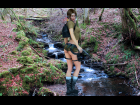 Lara in the forest