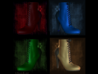 Leathers for Crystal Boots for Daz - 2