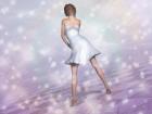 Shimmering Pleated Dress for Genesis 2