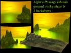 Light's Passage-ground, rock steps & 3 backdrops