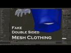 Fake Double Sided Clothing For SL in Blender