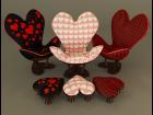 Sweetheart Chair and Footstool
