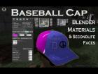 3D Baseball Cap - Blender Materials - Second Life Faces