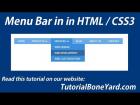 Horizontal HTML Navigation Bar