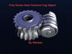 screw gear convex cog object