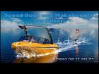 Speedboat and Wakeboards