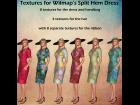 Split Hem Dress Textures