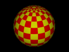 Spherical chessboard