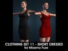Short Dresses for Mixamo Fuse and Unity3D