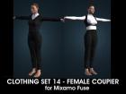 Female Coupier for Mixamo Fuse and Unity3D