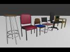 Low-Poly-Chairs-Set