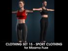 Sport Clothing for Mixamo Fuse and Unity3D