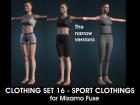 Sport Clothings 2 for Mixamo Fuse and Unity3D