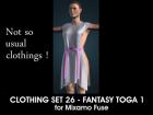 Fantasy Toga 1 for Mixamo Fuse and Unity3D