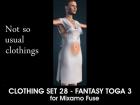Fantasy Toga 3 for Mixamo Fuse and Unity3D