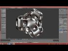 Model A Cubic Gyroid Abstract For 3d Print In Blender 2.75