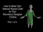 Free Marvelous Designer Tutorial: Modelling Tattered Zombie Costume