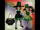 St. Patrick's Day texture for Gothic Doll Clothes