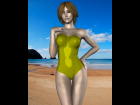 String Back One-Piece Swimsuit G3F