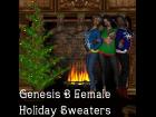 Ugly Sweaters for Genesis 3 Females