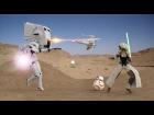 Jedi fight in the desert.