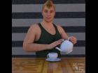 Teapot and matching Teacup