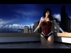 Wonder Woman in the Pool