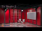 TV Studio 2 (OBJ and Blender Files)