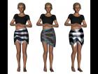 3 asymetrics skirt for G3F