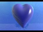 Glass water heart