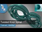 3d Tutorial | Twisted Knot Spiral | 3dsMax