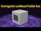 Corrugated cardboard ballot box