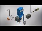 3d Model Animation - Dust Collector Assemble
