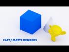 Quick Tip - How to do the Clay/Matte Look in Blender