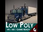 Low-Poly Cartoon Lorry Truck