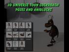 Poses and AinBlocks for the 3DU Toon Cockroach