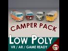 Low-Poly Cartoon Camper Pack