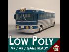 Low Poly Cartoon Intercity Bus