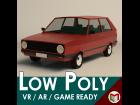Low Poly Cartoon City Car 03